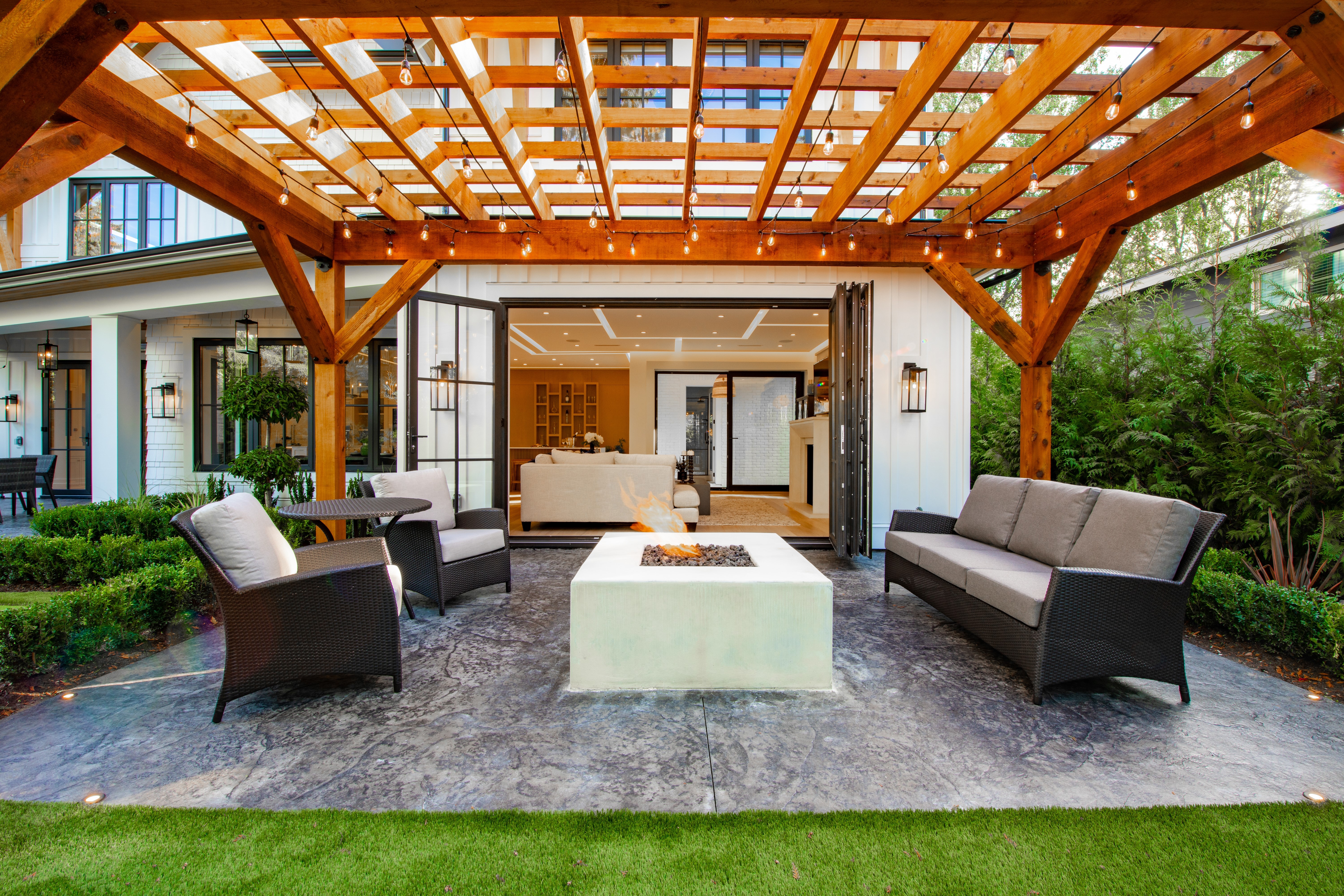 Concrete patio installation in Louisville