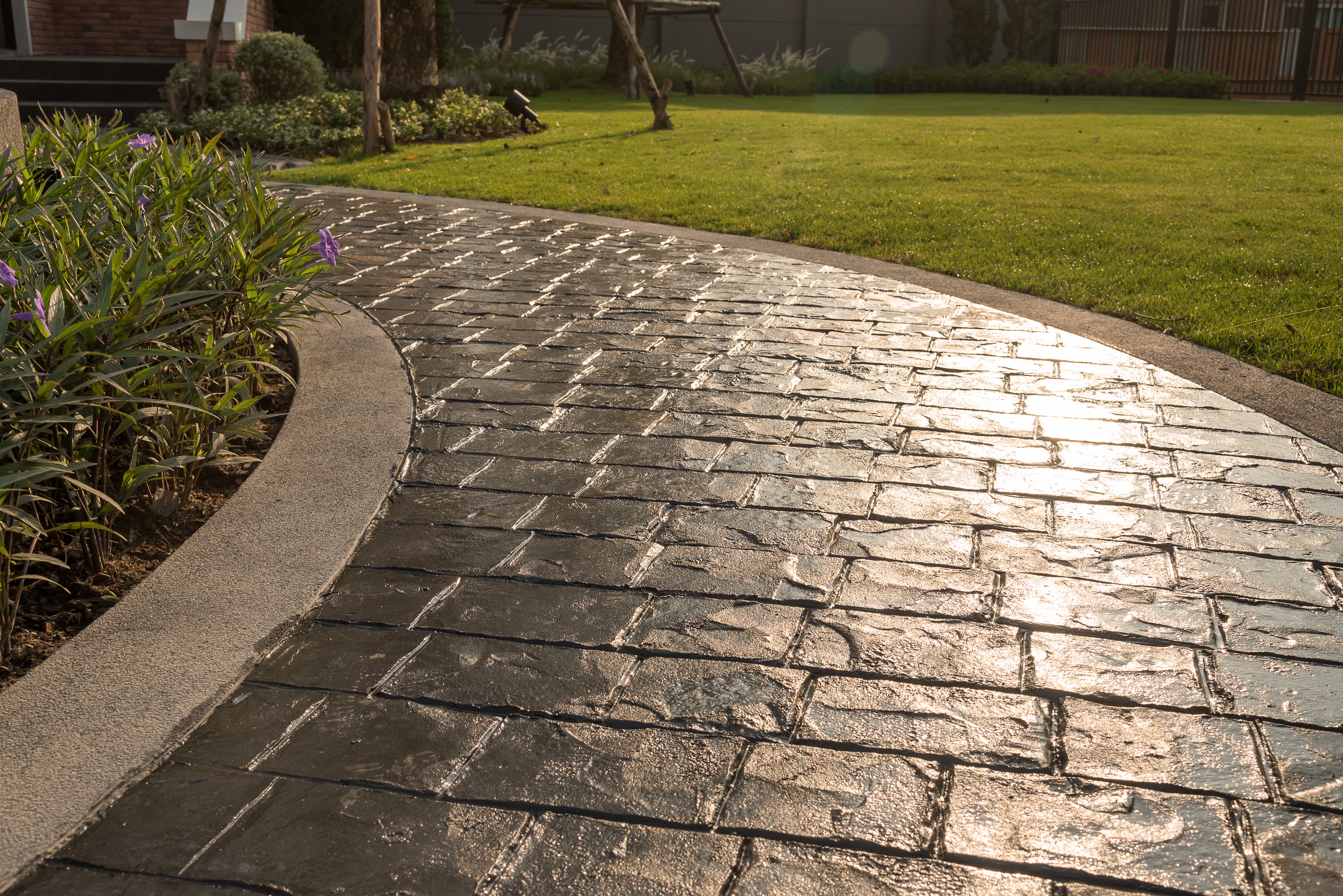 Stamped Concrete concrete installation in Louisville